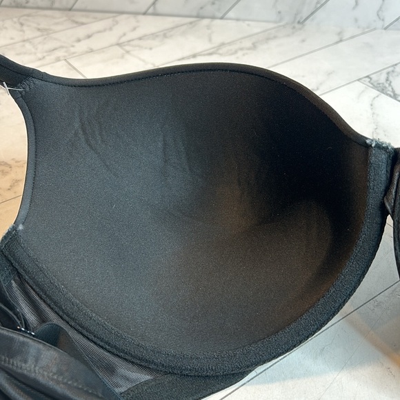 NWT NWOT Cacique Lane Bryant Womans Bra Black Boost Plunge UNDERWIRE SIZE 40DDD - Picture 6 of 8